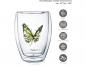 Preview: Doppelwandglas - Thermoglas Schmetterling