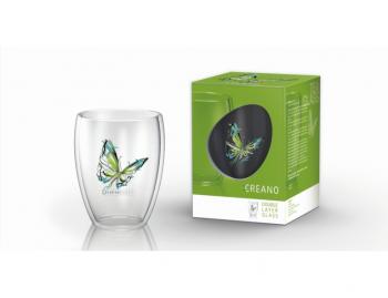Doppelwandglas - Thermoglas Schmetterling