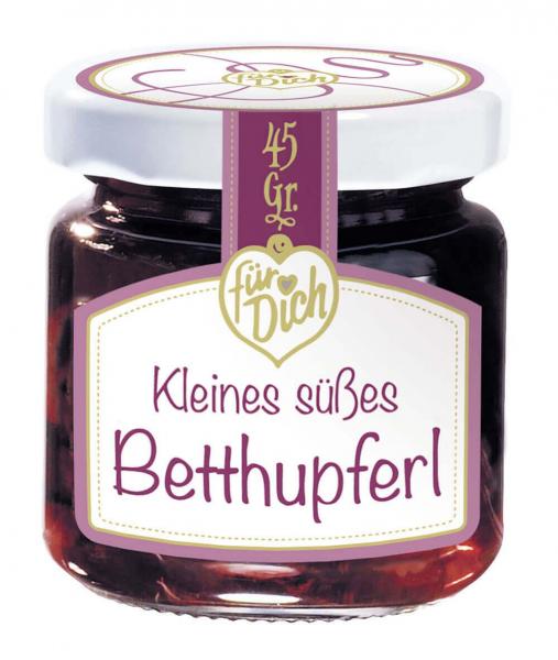 Kleines süßes Betthupferl - Himbeeren in Himbeer-Likör mit Cognac